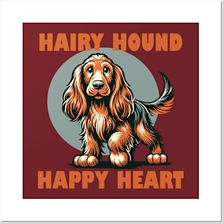 Happy hound dog Posters and Art